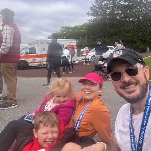 After our first Half Marathon together (and the nuggets)