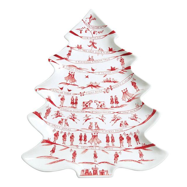 Country Estate Tree Platter 12 Days of Christmas - Winter Frolic