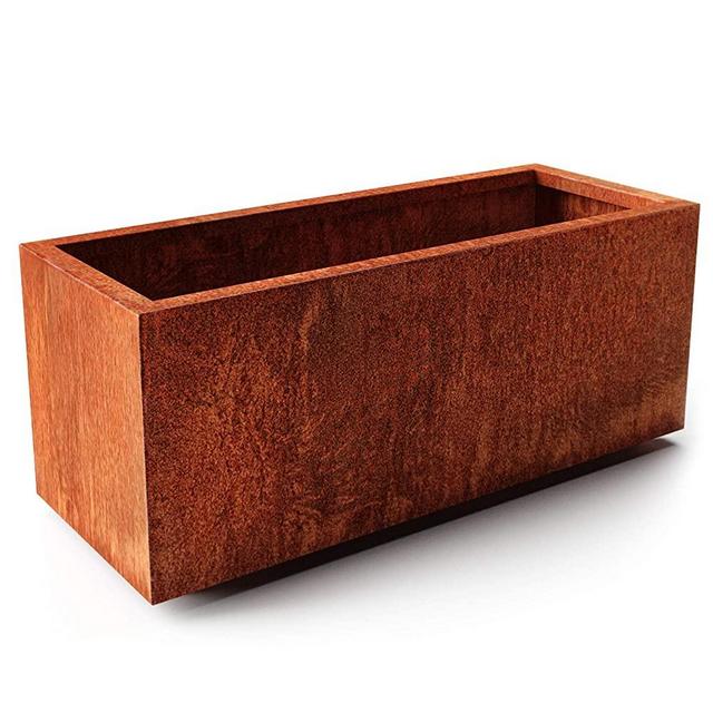 Veradek Metallic Series Corten Steel Long Box Planter