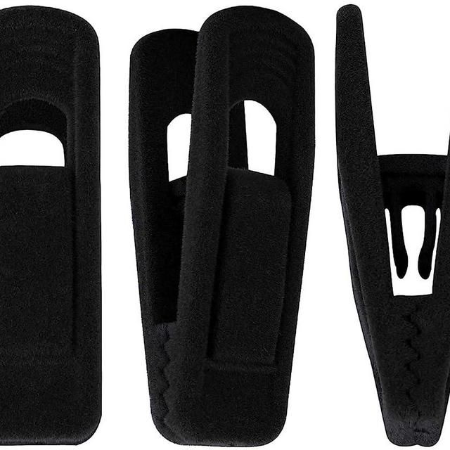 Trgowaul Velvet Hangers Clips, Pants Hangers Velvet Clips, Strong Finger Clips Perfect for Thin Velvet Hangers (40pc, Black)