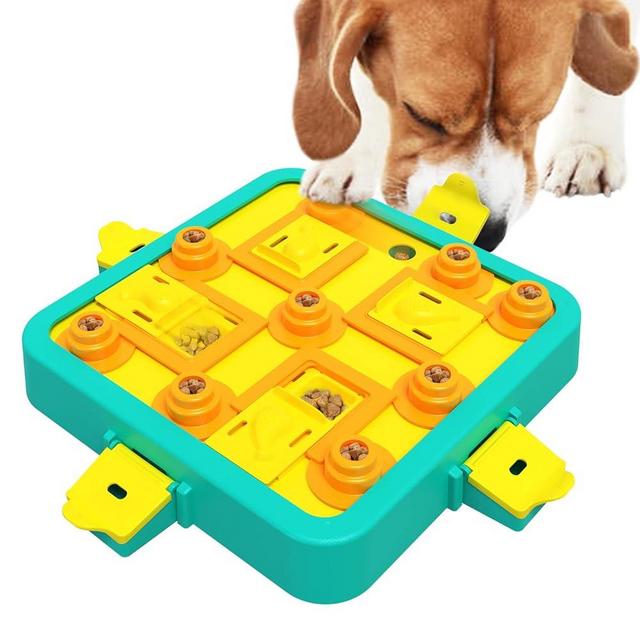 DollSheriffgoo Dog Puzzle Toy Mental Stimulation - Dogs Food Puzzles Toys, Dog Treat Puzzle Feeder (Blue-Advanced)