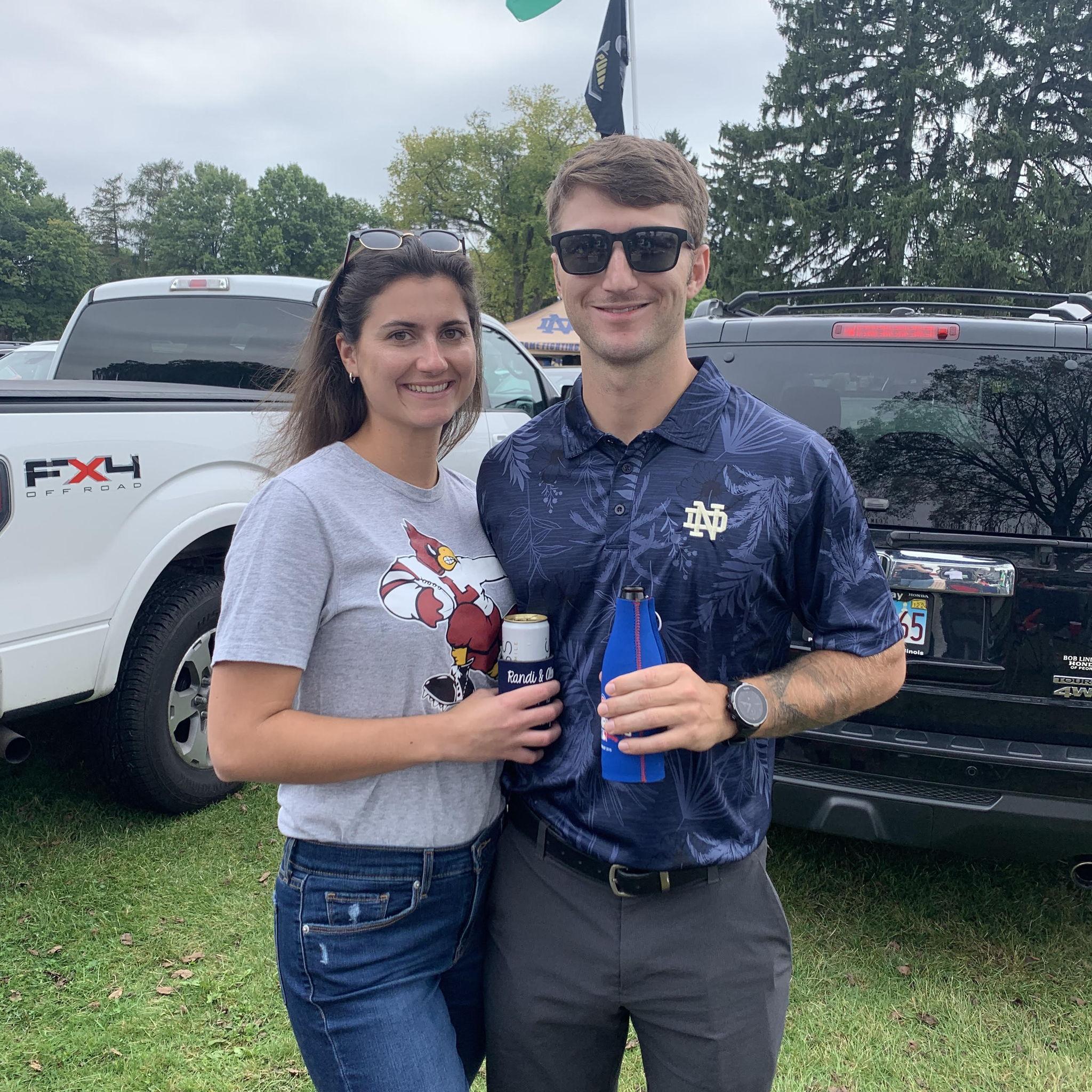 Dave's first Notre Dame football game in South Bend.
