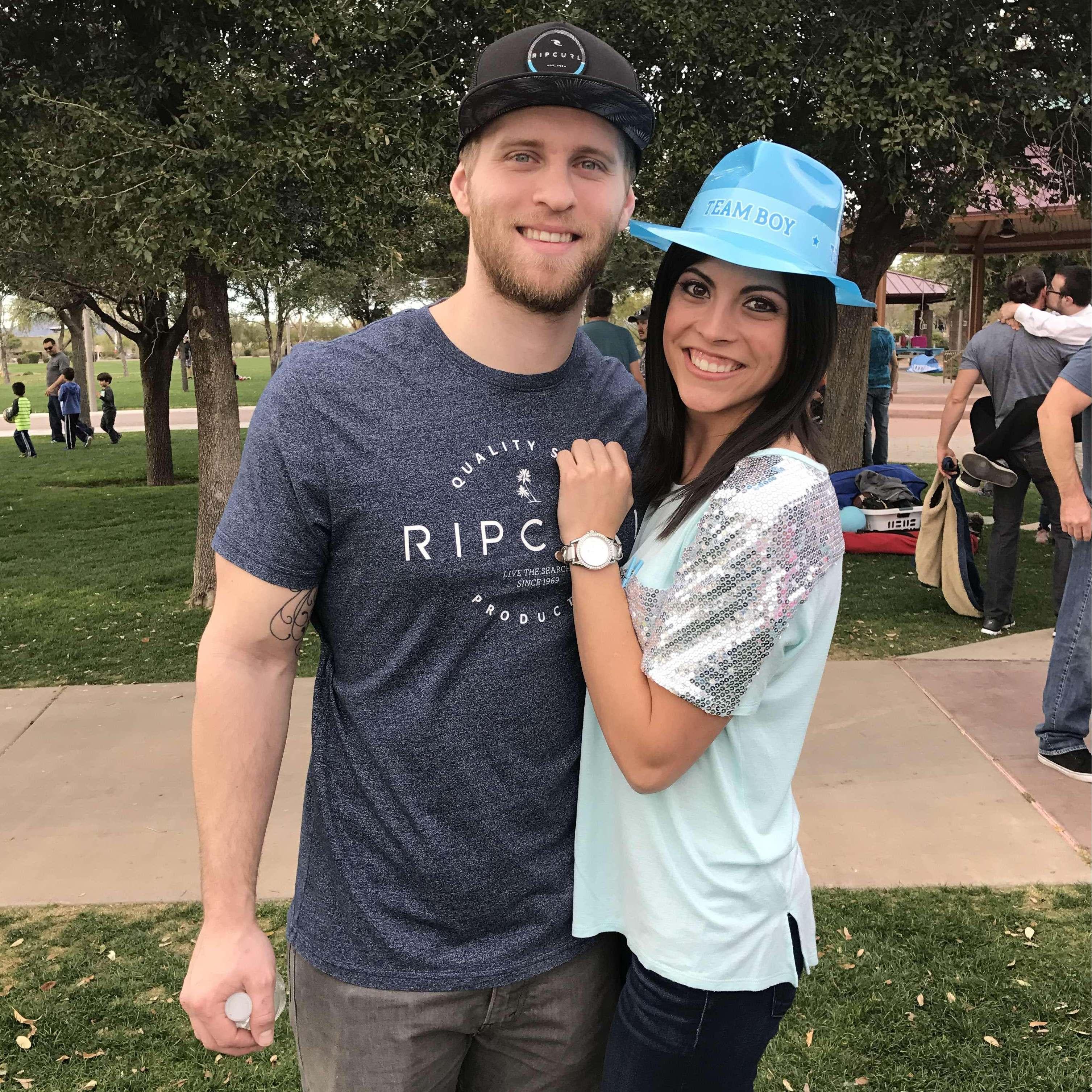 2017- participated in a friend's gender reveal (& turns out we were expecting one ourselves but didn't know it at the time!)