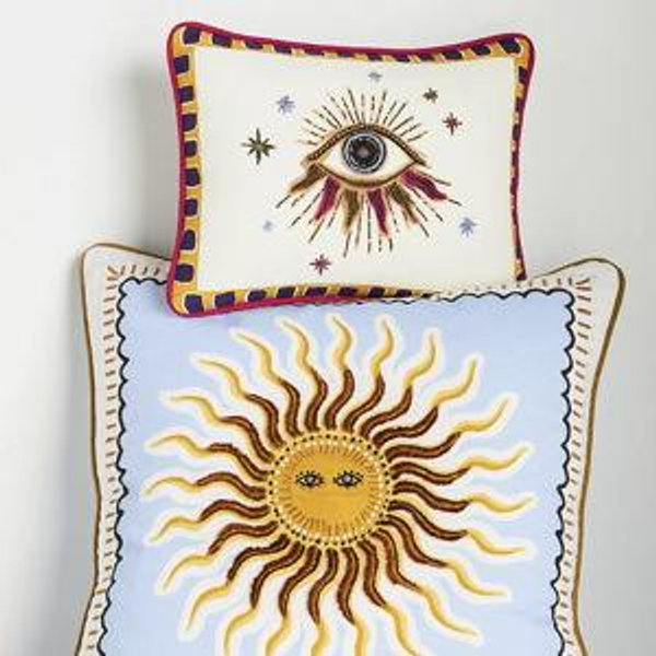 Fortune Embroidered Pillow Set