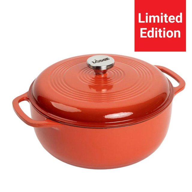 Essential Enamel Dutch Oven - 6qt, Color Poppy