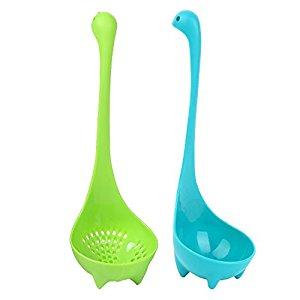 VinMax 2 Value Pack - Nessie Monster Soup Ladle + Colander (Blue & Green)