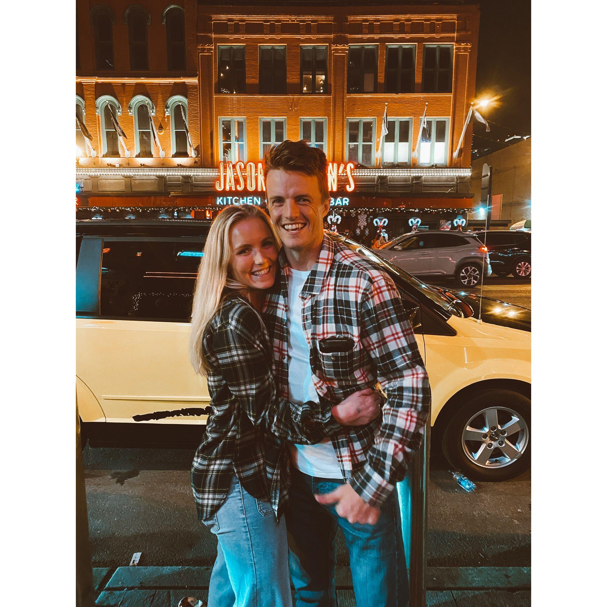Nashville for a New Year celebration with friends.