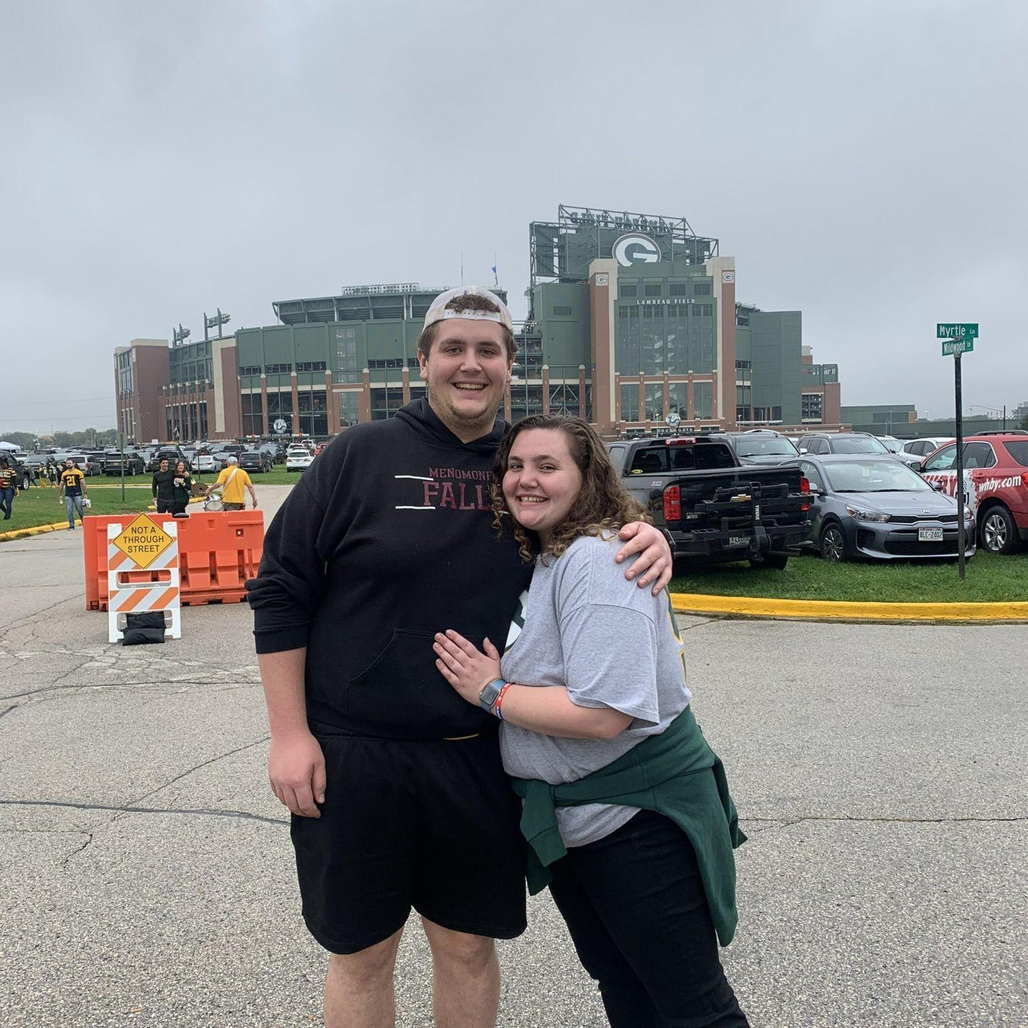 Jackie's first Packers game, October 2021!