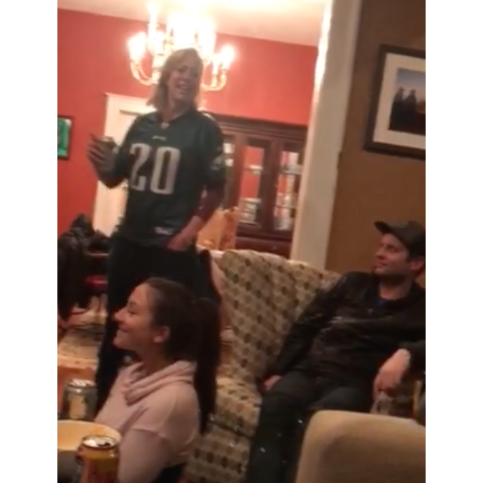 Our first couple's pic! Superbowl Sunday 2/4/2018