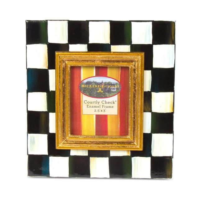 MacKenzie-Childs Courtly Check� Enamel Picture Frame, 2.5" x 3"