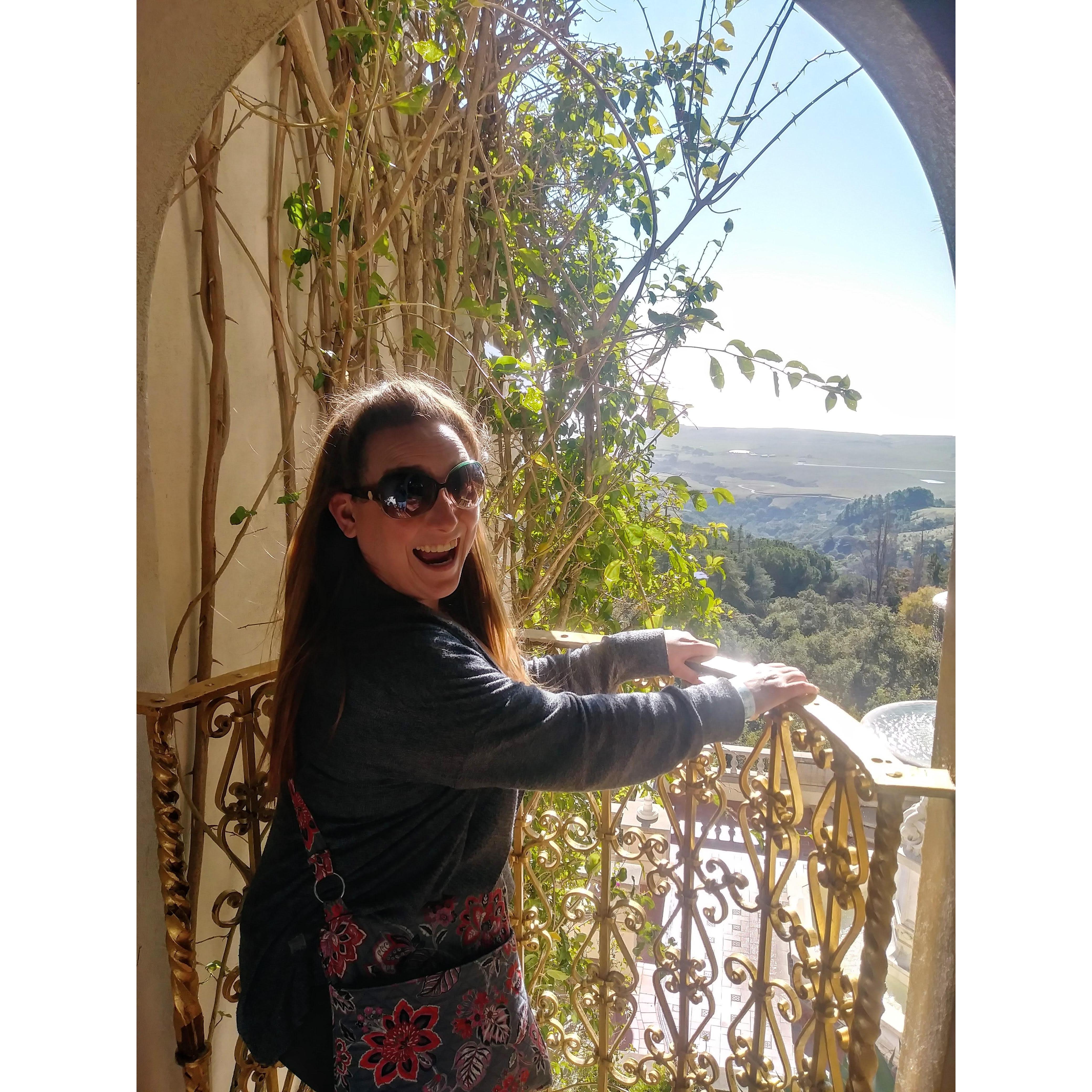 A beautiful, tiny balcony... A little rickety though!