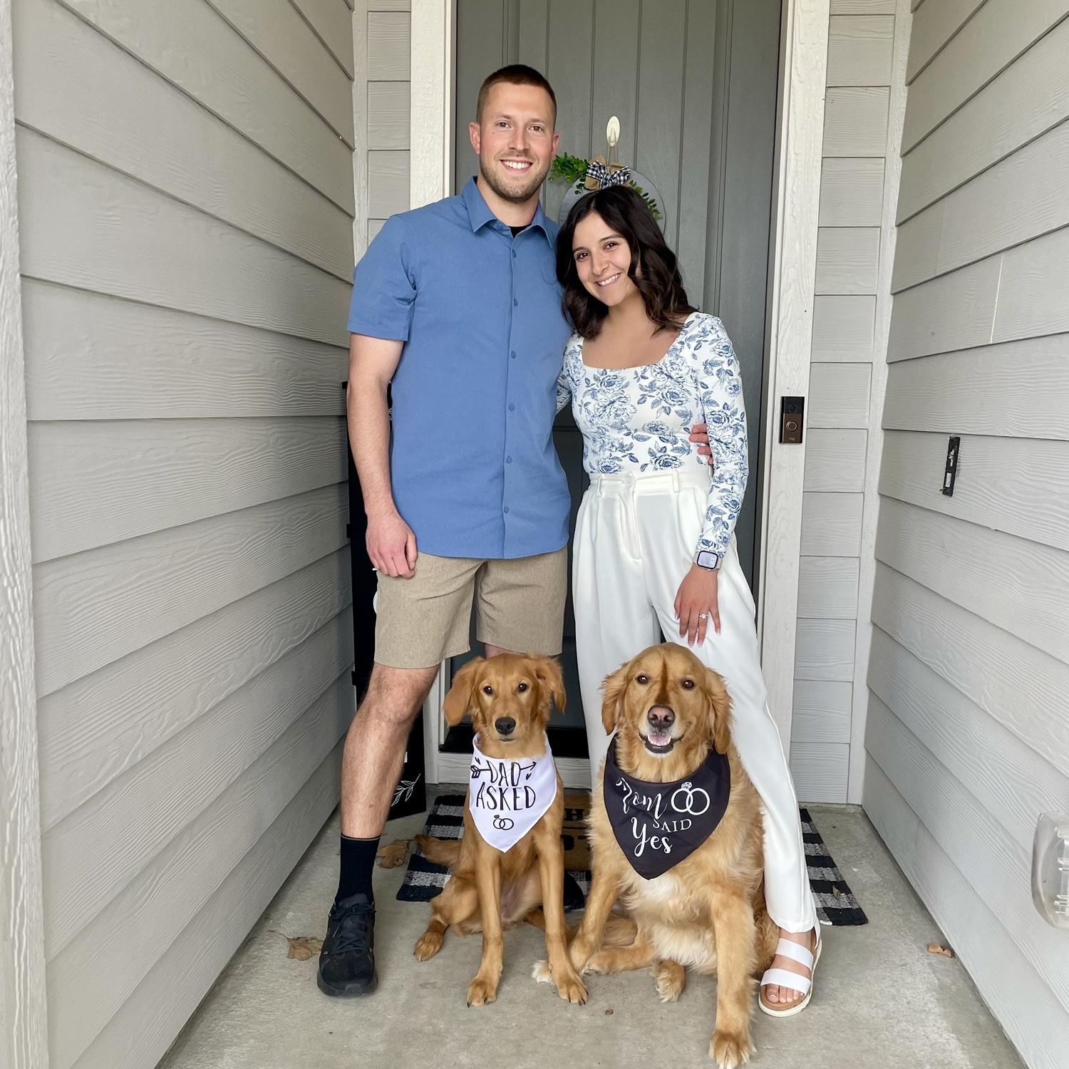 Our little family after the engagement