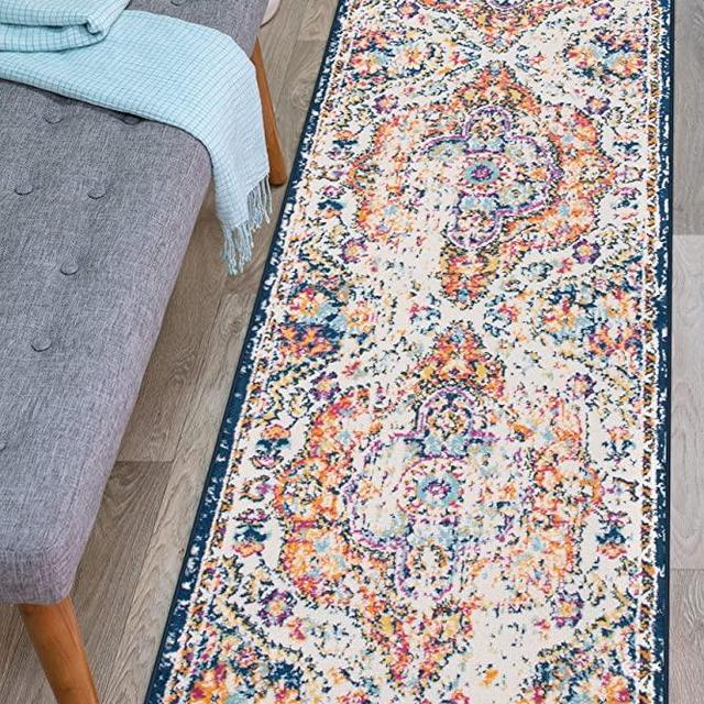 Rugshop Vintage Distressed Bohemian Runner Rug 2' x 7' Multi