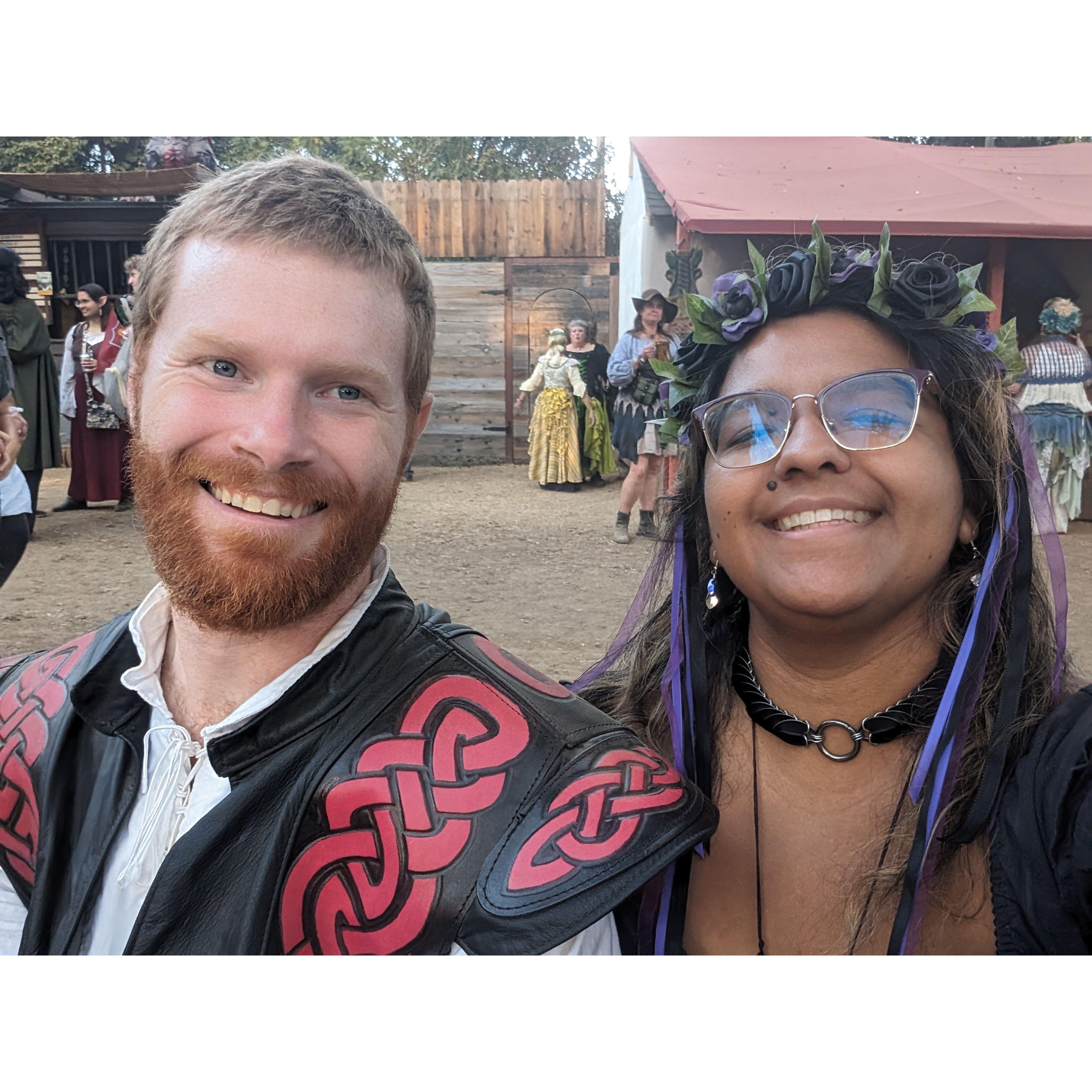 Sam & Rocio are Ren Faire Ready