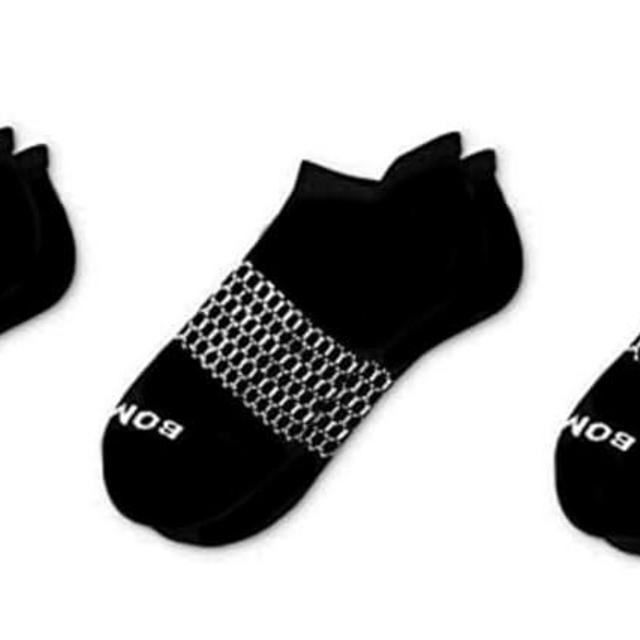 Bombas 3-Pack Men's ankle Socks White Honeycomb Large…