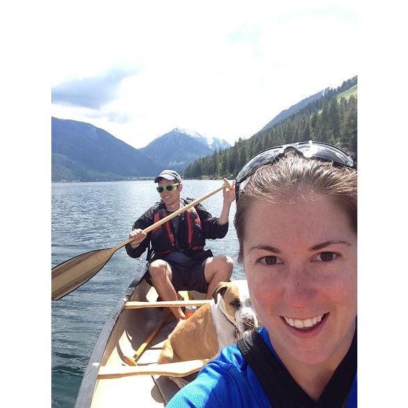 Canoeing on Lake Wallowa in Oregon