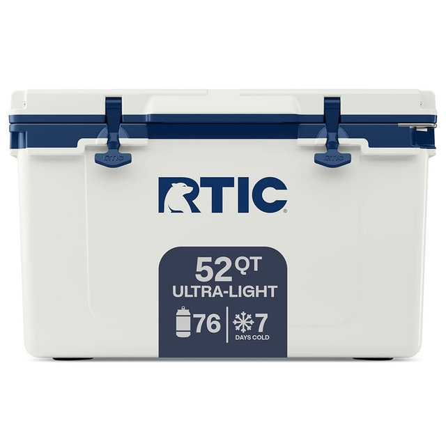 RTIC Ultra-Light 52 Quart Hard Cooler, 30% Lighter Than Rotomolded Coolers, for Camping, Fishing, Beach, Boat, Picnic, Day Trip