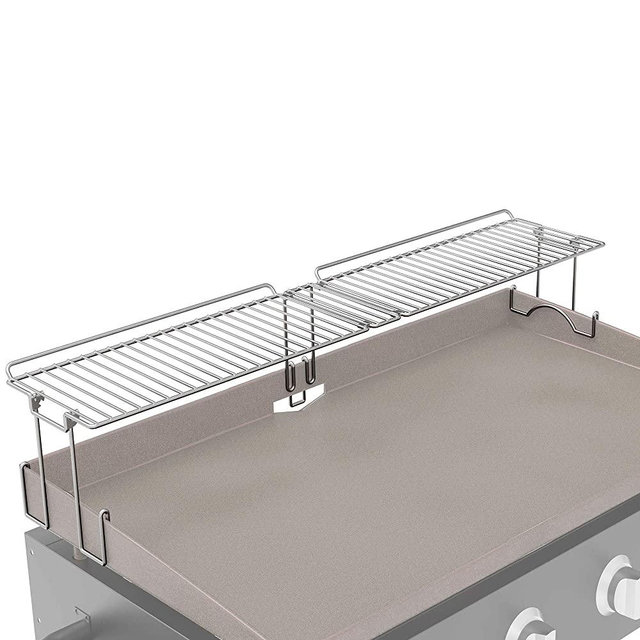 Yukon Glory New and Improved Premium Steel Warming Rack, Designed to fit 28 inch Blackstone Griddles, Clips on for Sturdy Durable Use