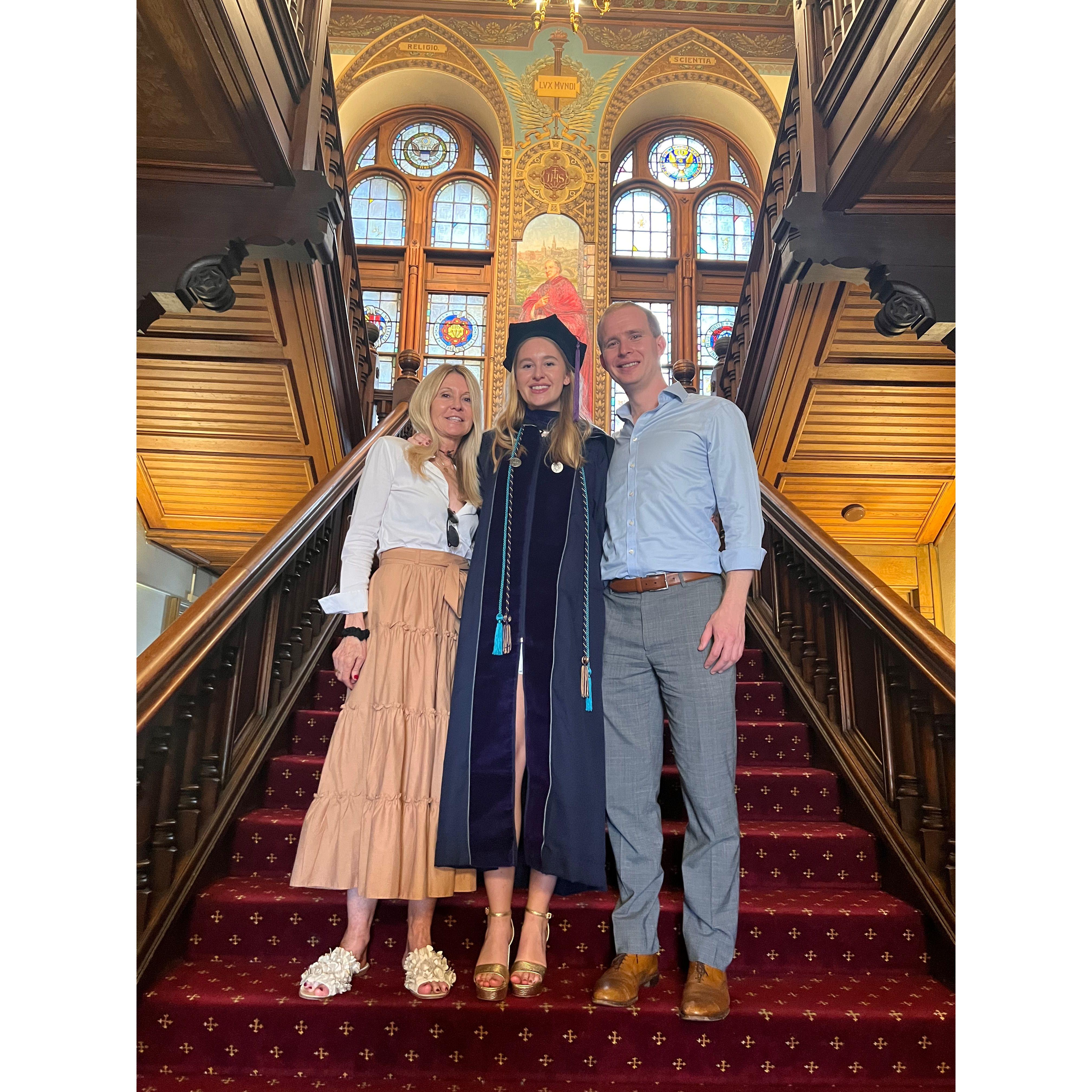 Serena's Georgetown Law graduation, Spring 2022