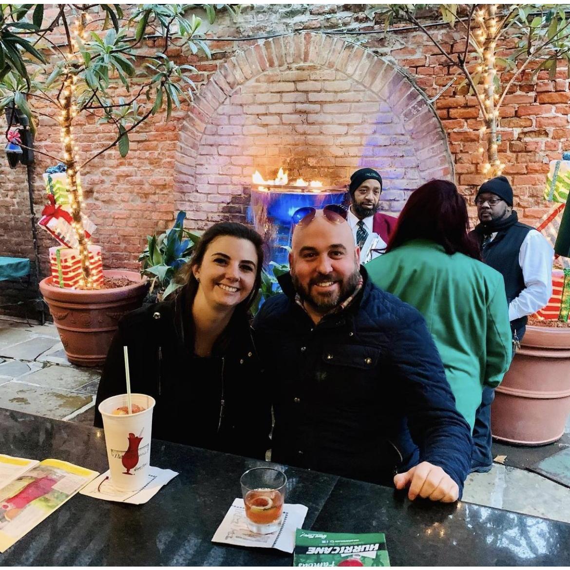 Kristin taking Michael out for his birthday in 2019 in New Orleans.