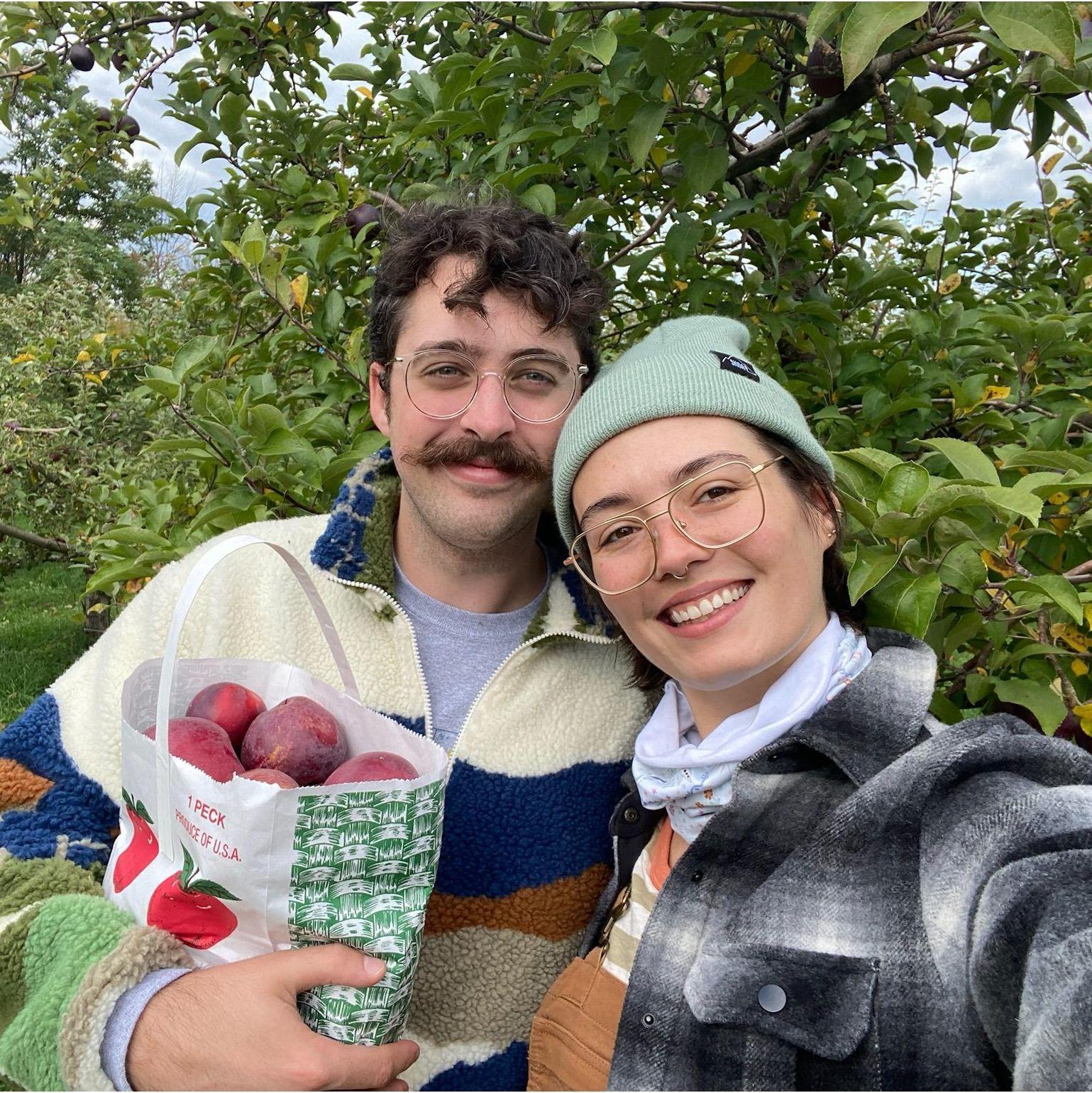 Our first apple picking season in Burlington!