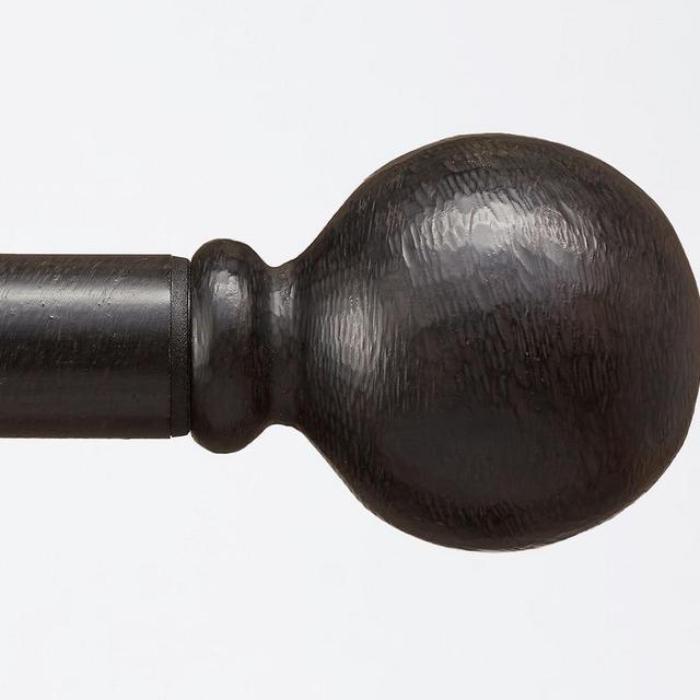 1.25" diam. Finials, Set of 2, Ball,Cast Iron Black