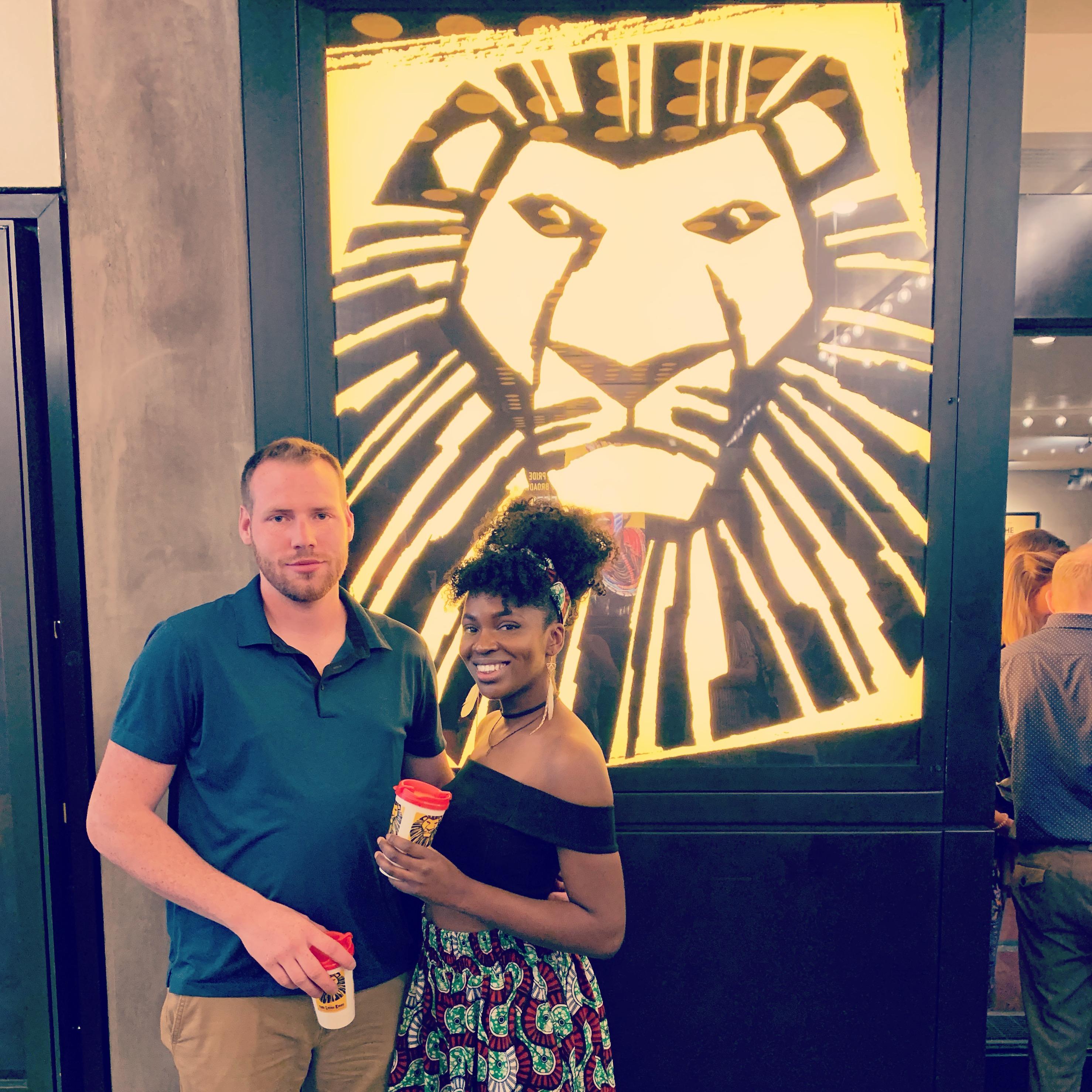 Our first broadway show together