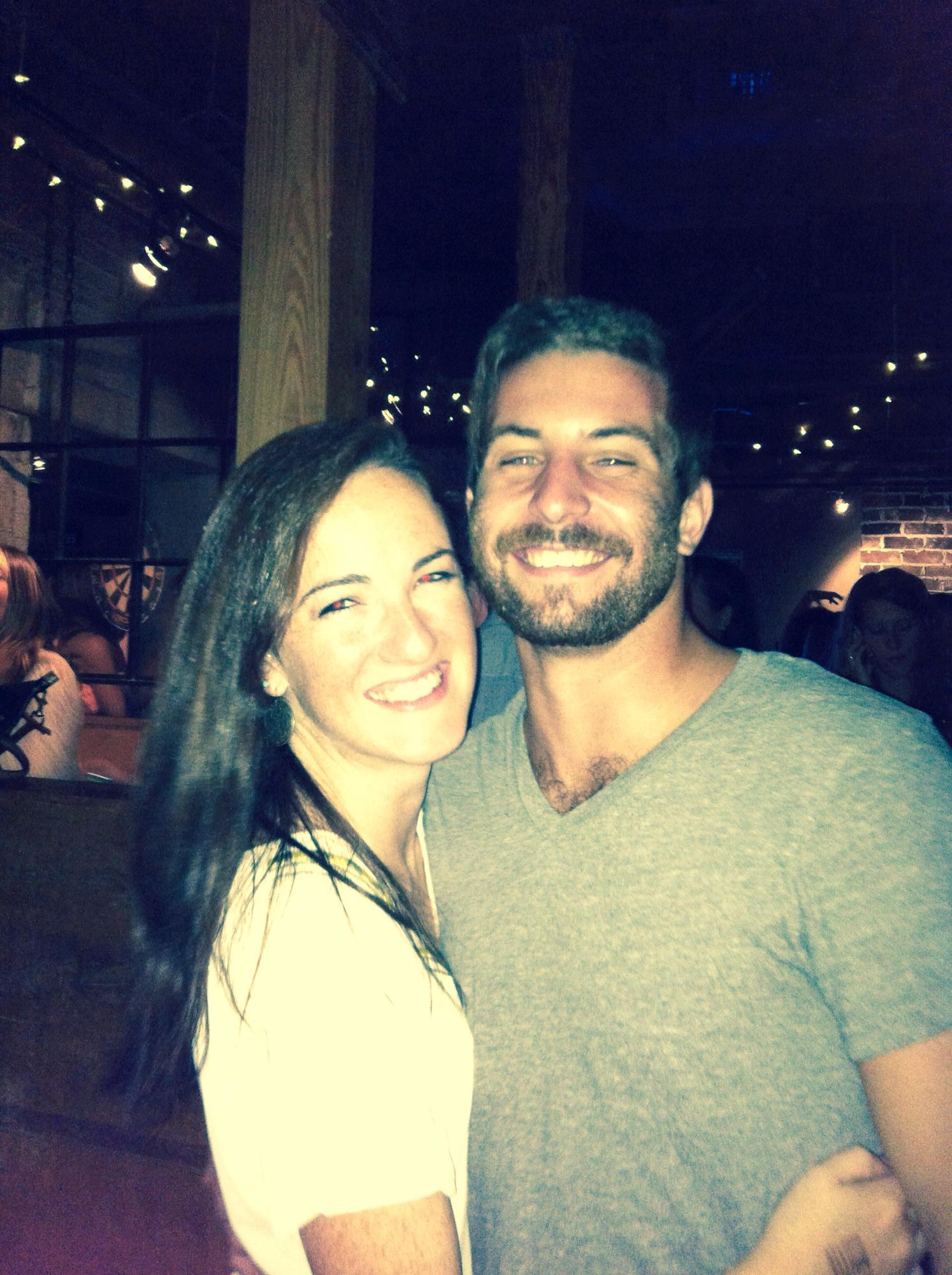Our very first picture together in Atlanta during the two months we both lived in Georgia
