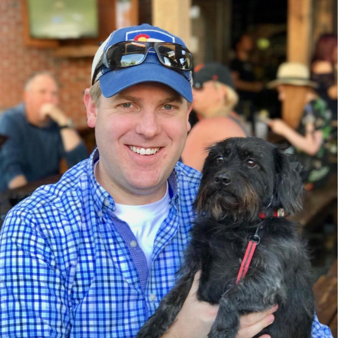 Tyler & his dog - Avery - named after one his favorite breweries in Colorado.