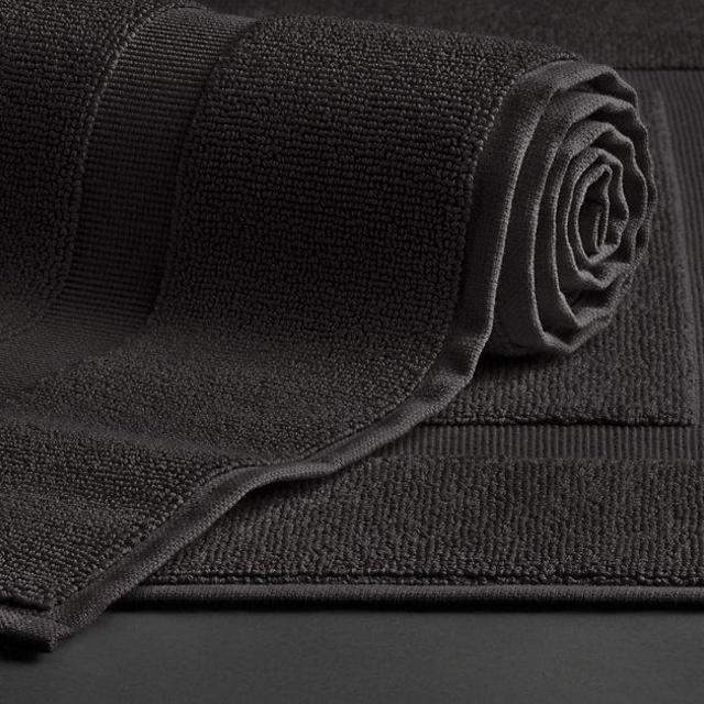 802-Gram Turkish Bath Mat 19" X 31" in CHARCOAL