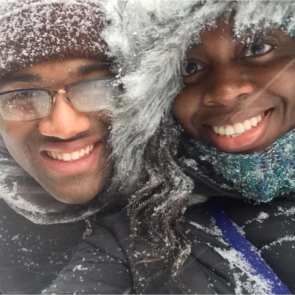 Braved a blizzard to see each other
