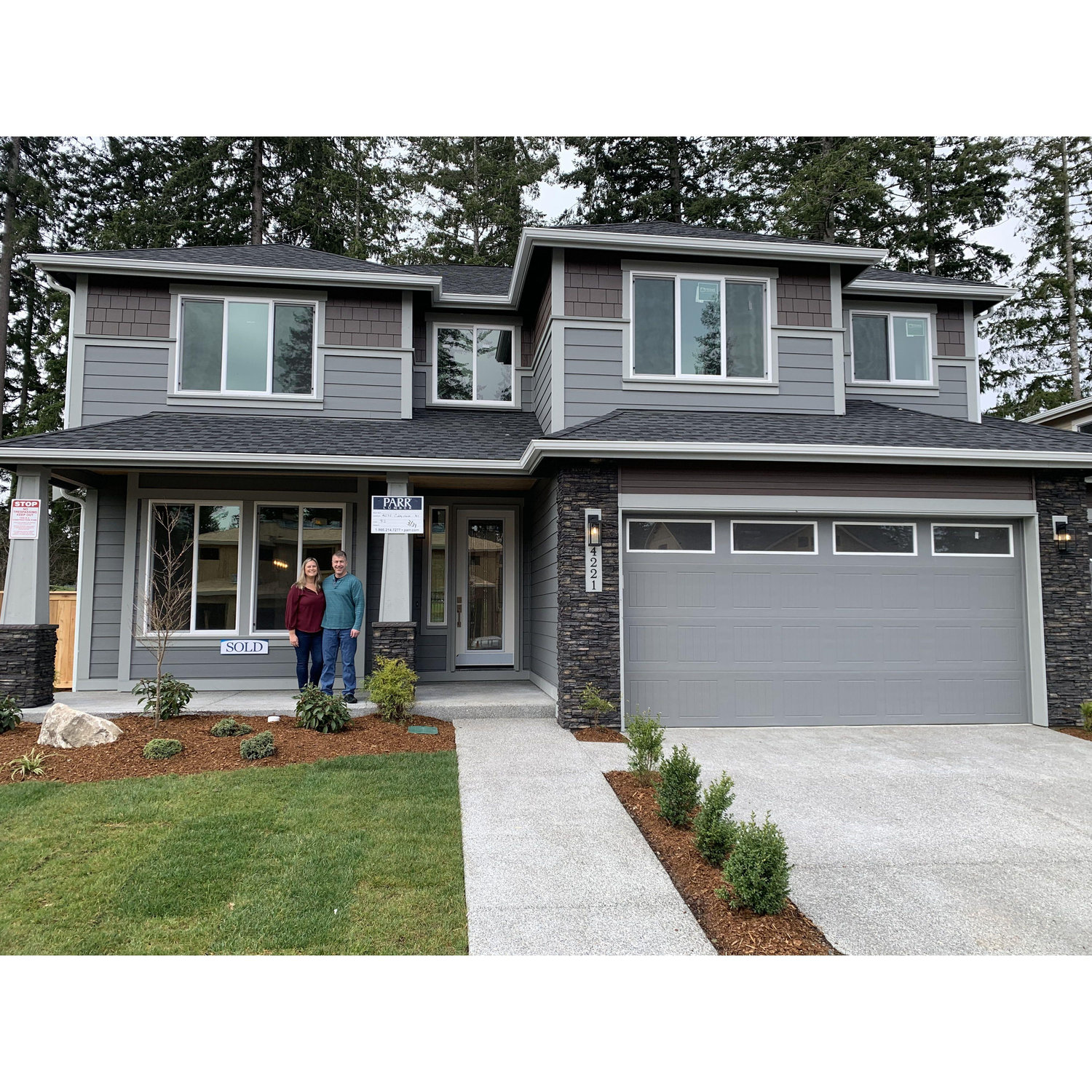 Our first house.