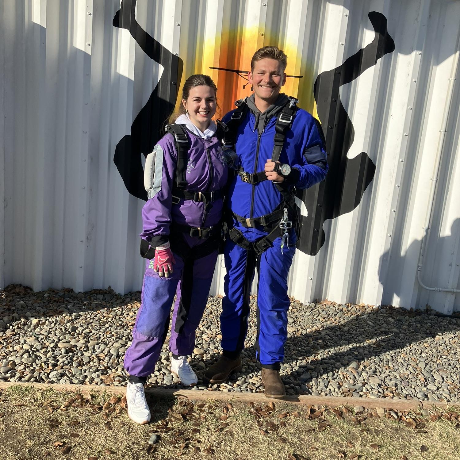 Skydiving together!