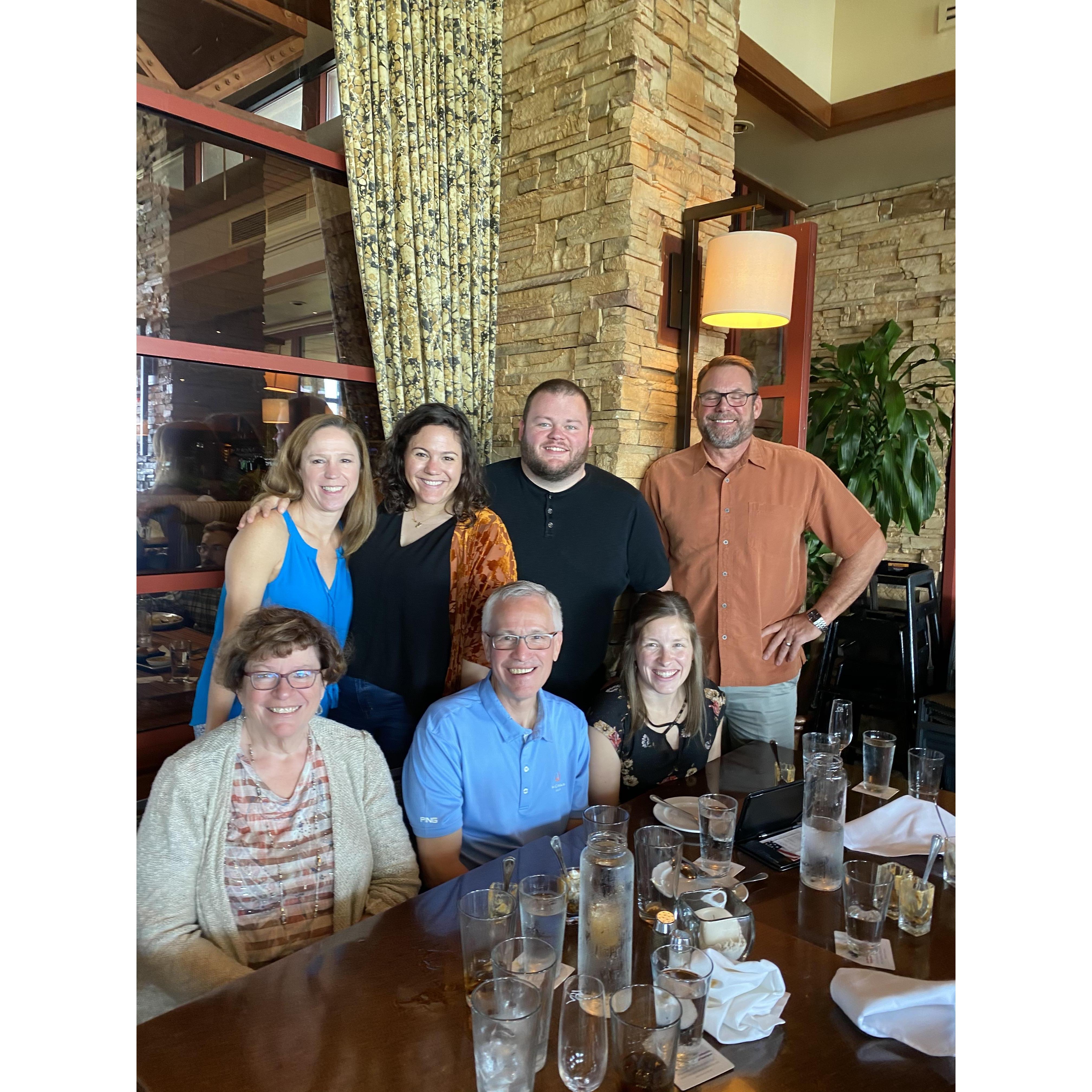 Thanksgiving lunch with Amanda's parents and Josiah's family in Orlando as we celebrated engagement at Disney!
