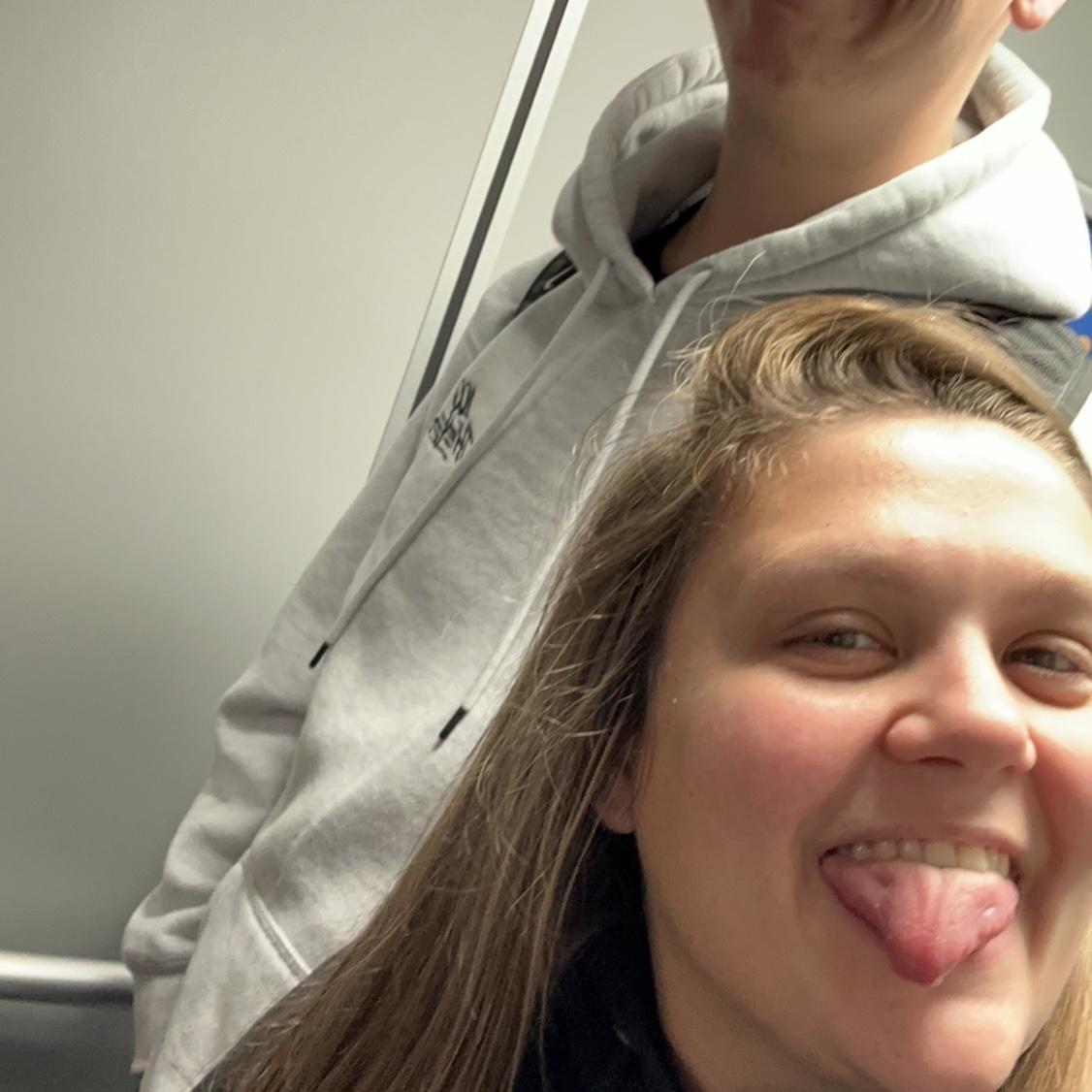Sarah’s first plane ride.