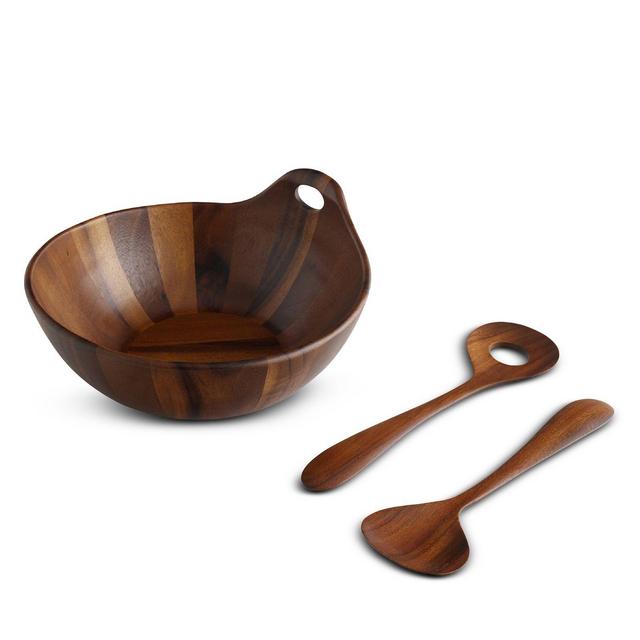 Namb� Portables Wood Salad Bowl with Servers