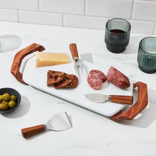 Chevron 4-Piece Cheese Board Set