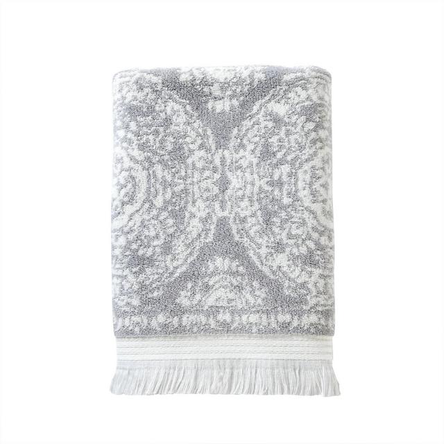 Carrick Medallion Bath Towel Gray - SKL Home