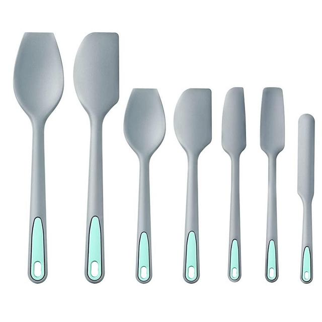 To encounter Silicone Spatula, 7 Pieces Seamless Spatula Set, Nonstick Turner Spatulas for Baking, Cooking & Mixing, Dishwasher Safe