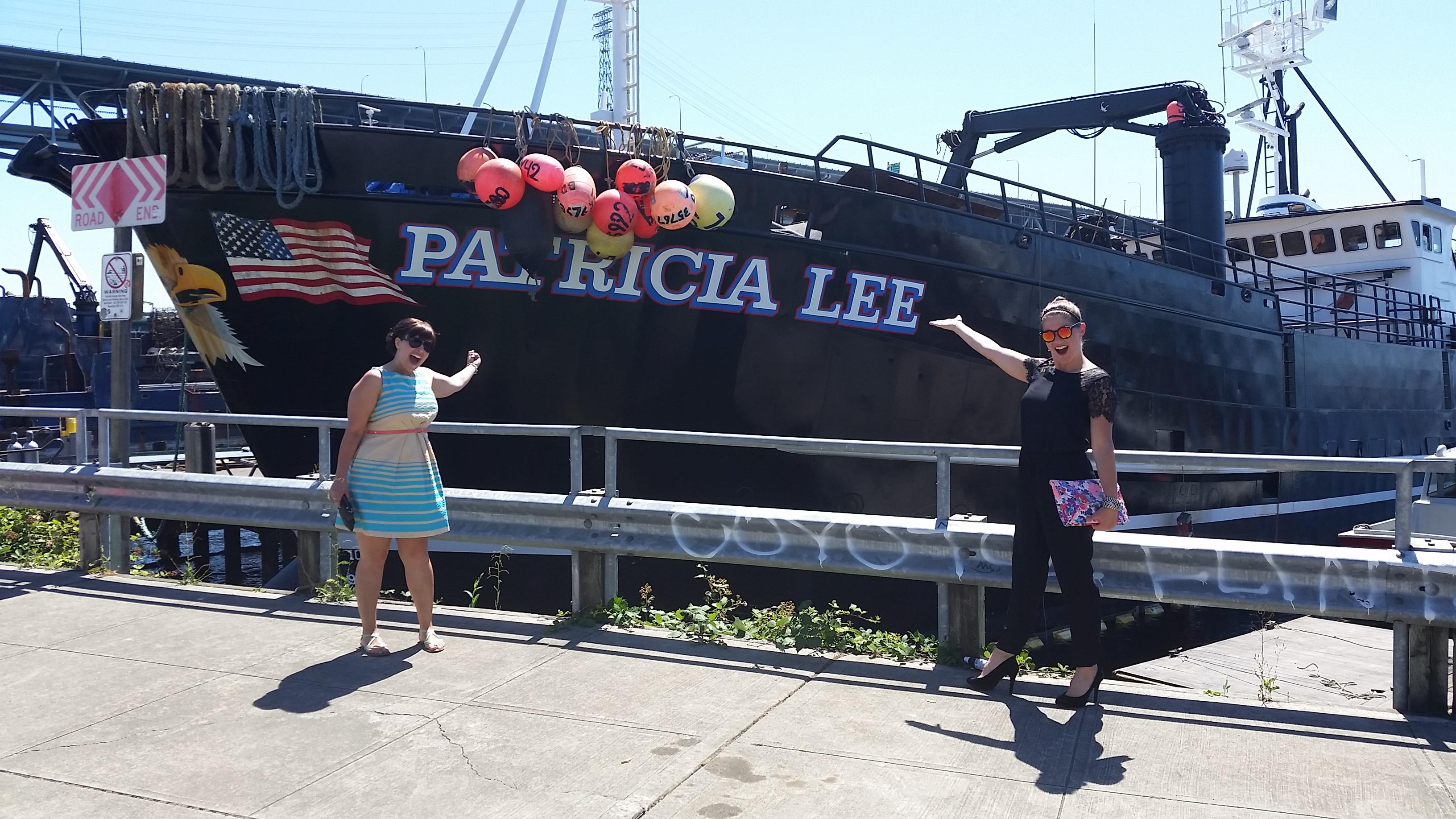 I love this photo! It's Jenny's Maid of Honor and her at another friends wedding and they found a boat with Jenny's mom's name on the side. Dreams DO come true, Patty Lee!