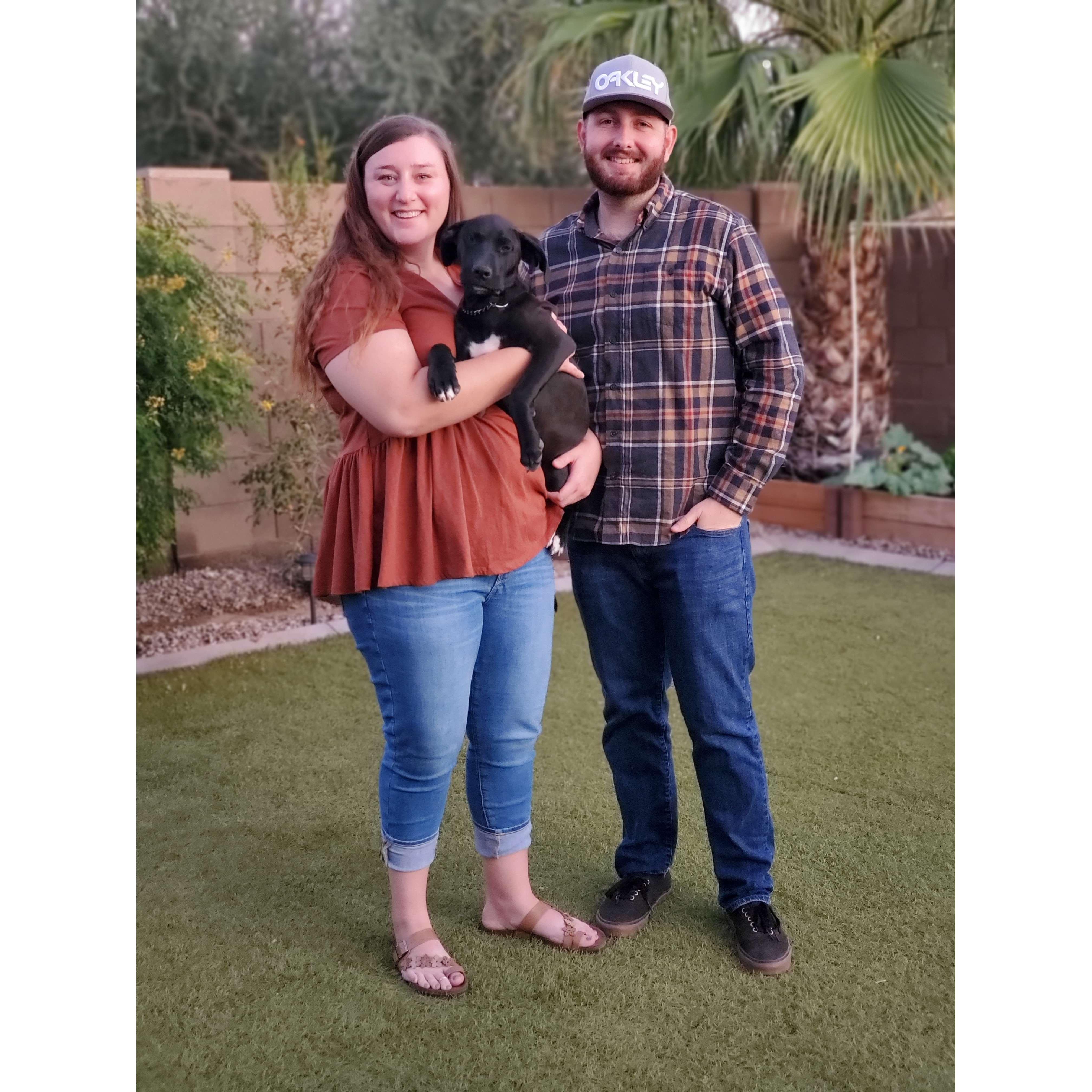 Our first family photo after adoption Remi. Couldn't imagine our life without her