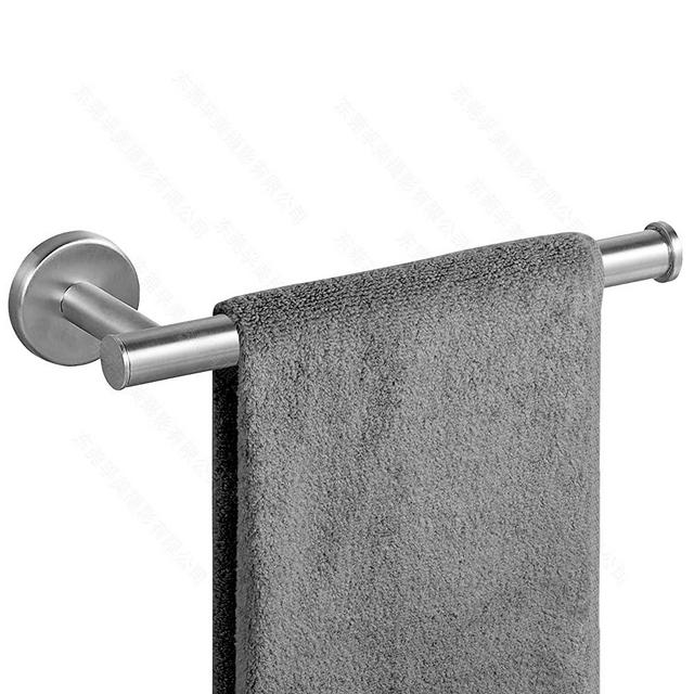 FOMANSH Stainless Steel Towel Holder - Mount on Wall Towel Bar, Toilet/Kitchen Paper Holder, SUS 304 Hand Towel Rack, Towel Ring for Toilet Bathroom Silver