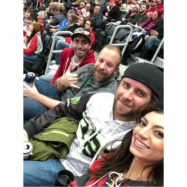 Sarah doesn't always crash boy's night... but when she does, they are good sports about it :)