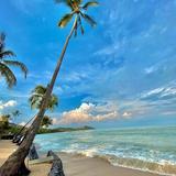 Relaxing on the beach