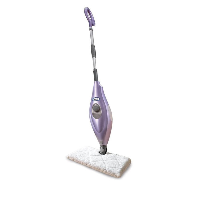 Shark S3501 Steam Pocket Mop Hard Floor Cleaner, With Rectangle Head and 2 Washable Pads, Easy Maneuvering, Quick Drying, Soft-Grip Handle and Powerful Steam, Purple