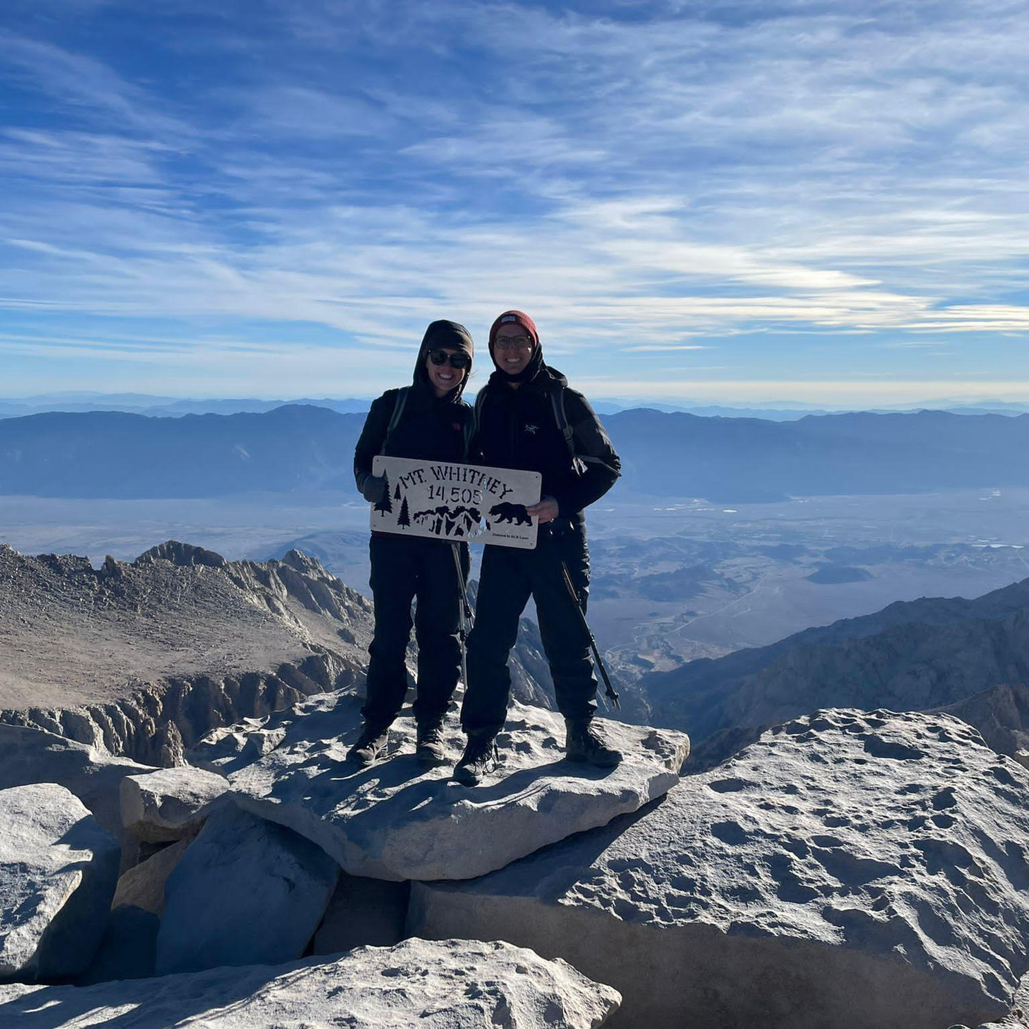 The summit of Mt Whitney