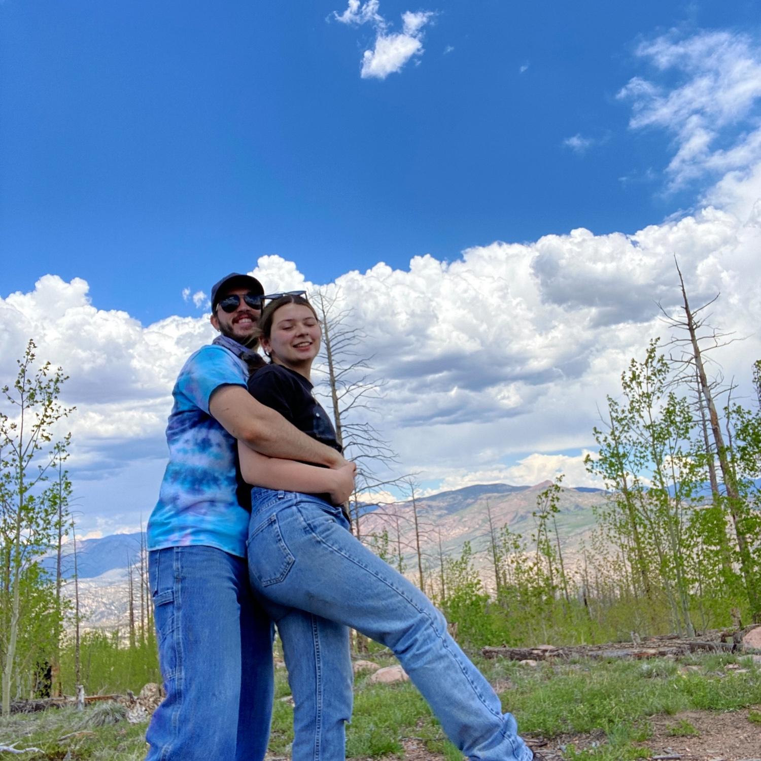 This picture was taken after four wheeling around the mountains of Colorado!