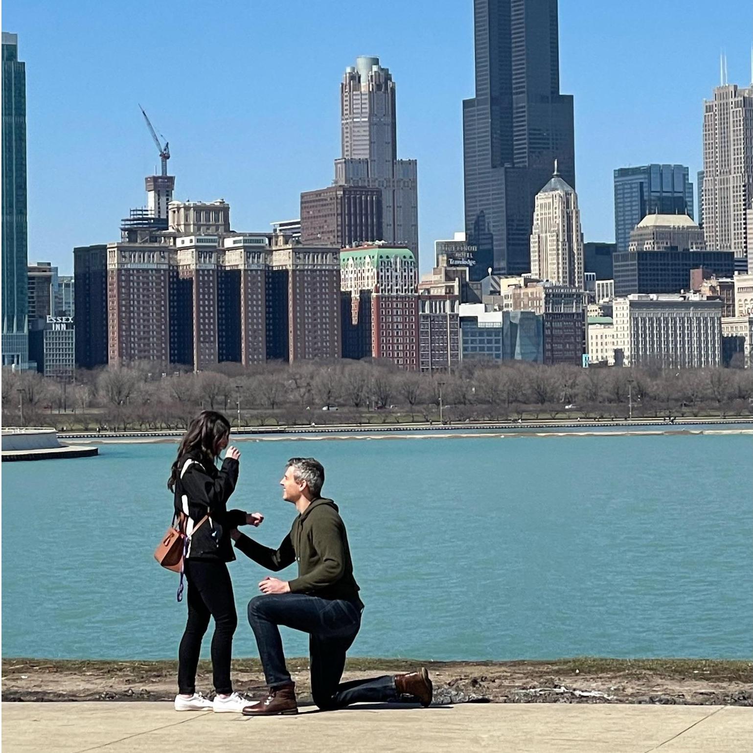 Ben tying his shoelaces.