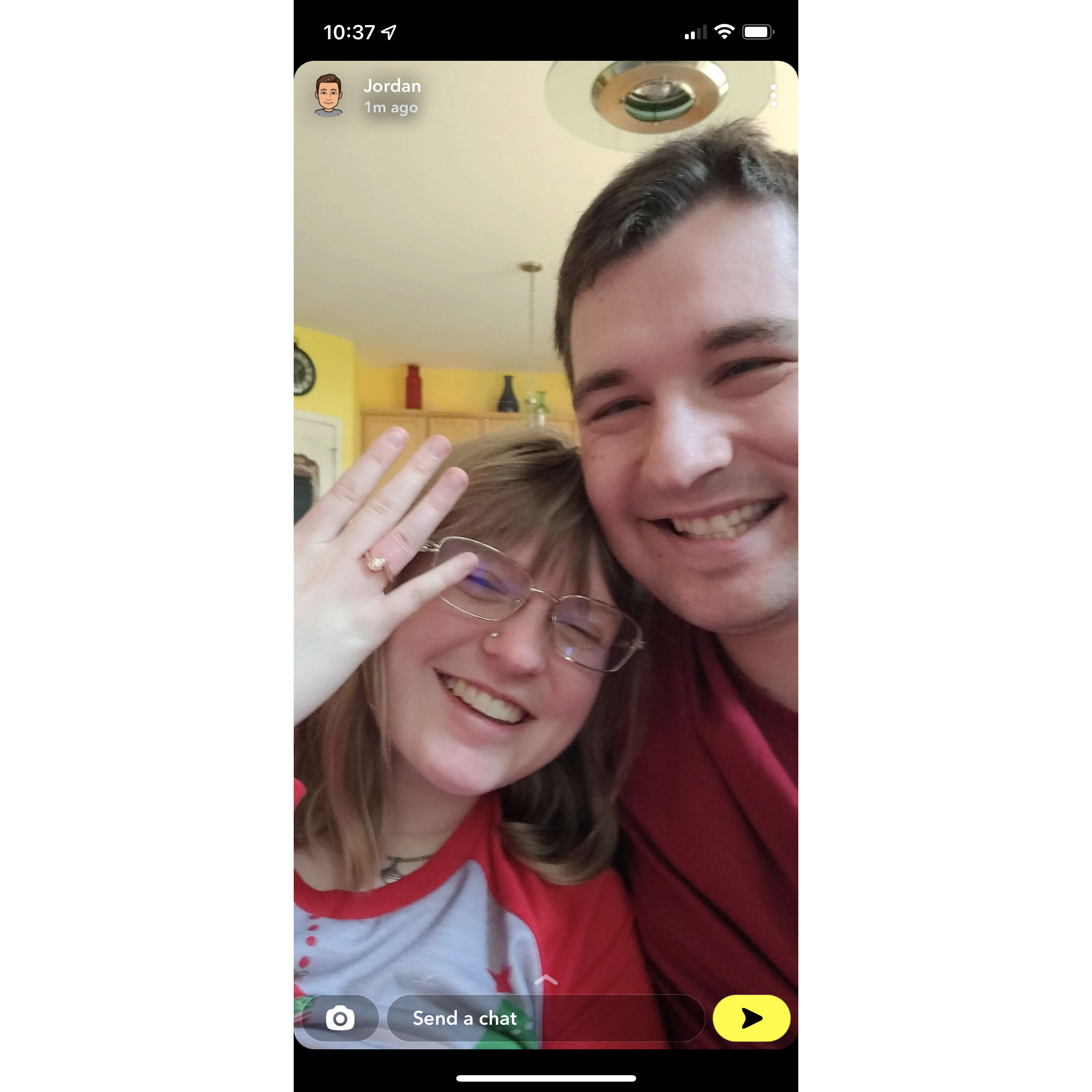Christmas morning, 2021. We got engaged!