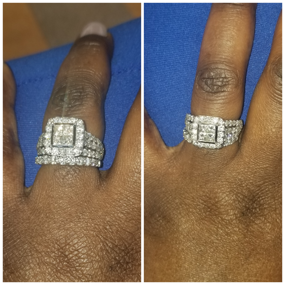 Admiring my beautiful ring. Bae done good with the upgrade.